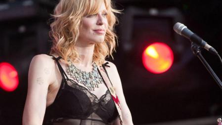 Courtney Love en el concierto de Moscú