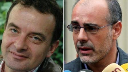 Alfred Bosch (i) y Joan Ridao, candidatos a liderar la lista de ERC al Congreso en las próximas elecciones generales