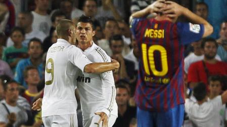Cristiano Ronaldo celebra su gol junto a Karim Benzema