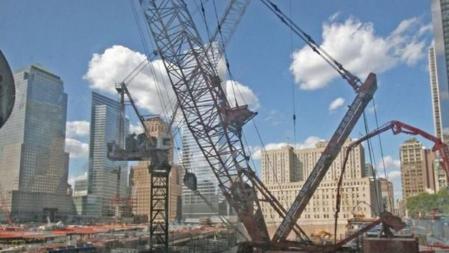 Reconstrucción de la zona cero en agosto de 2009