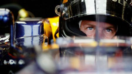 El piloto alemán de Red Bull, y líder del mundial, Sebastian Vettel
