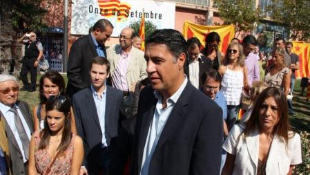 El alcalde de Badalona, Xavier García Albiol, del PP, ha sido abucheado en el acto de la Diada en esa ciudad
