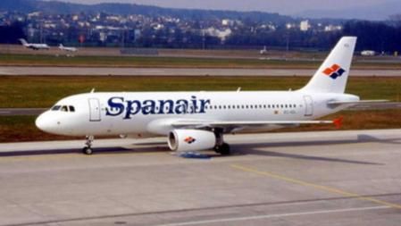 Imagen de un avión de la compañía aérea de Spanair
