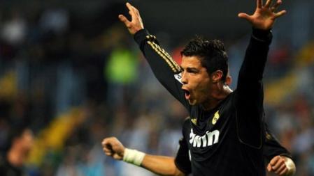 Cristiano Ronaldo anotó un hat-trick contra el Málaga