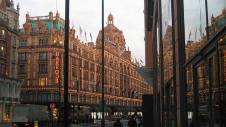 Los grandes almacenes Harrods en Navidad