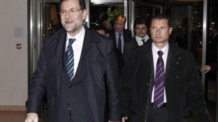 El líder del PP y próximo presidente del Gobierno español, Mariano Rajoy, fotografiado a su llegada para entrevistarse con el secretario del Tesoro estadounidense, Timothy Geithner