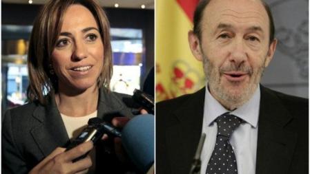Carme Chacón y Alfredo Pérez Rubalcaba, los dos candidatos a liderar el PSOE a partir del Congreso de febrero