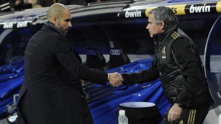Josep Guardiola y Jose Mourinho