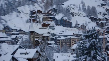 Zermatt visto desde el tren a Gornergrat