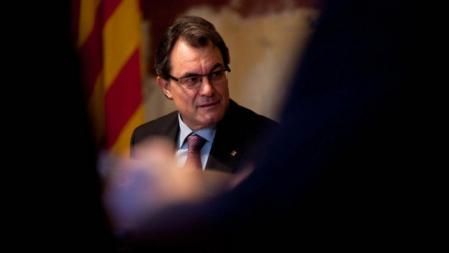 Artur Mas, durante la reunión del Consell Executiu