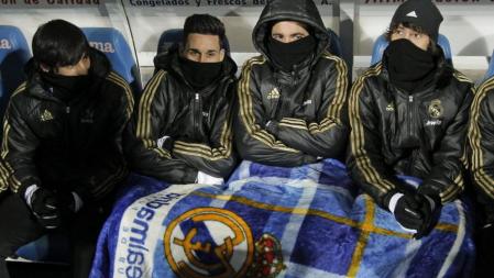 Albiol, Callejón, Higuaín y Granero se congelaban en el banquillo