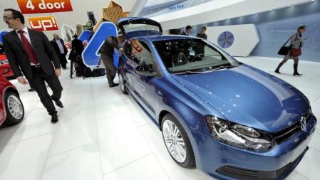 El nuevo Volkswagen Polo BlueGT durante su presentación en la 82º edición del Salón Internacional del Automóvil de Ginebra