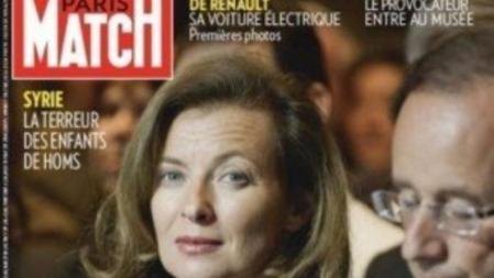 Valérie Trierweiler, en la portada de Paris Match, medio para el cual trabaja