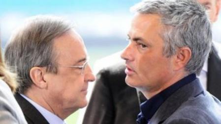 Jose Mourinho y Florentino Perez, en marzo de 2012