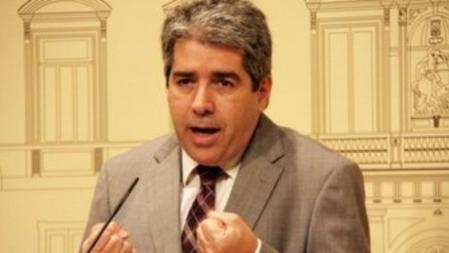 El portavoz del Govern, Francesc Homs, en la rueda de prensa