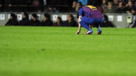 Messi, destrozado por la eliminación