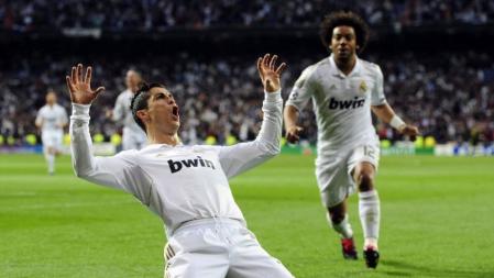 Cristiano Ronaldo celebra efusivamente su segundo gol ante el Bayern