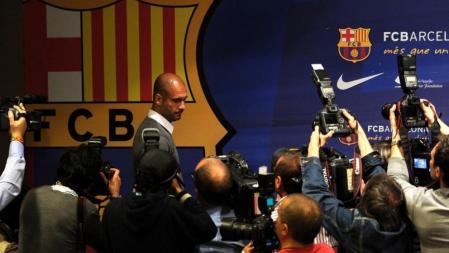 Guardiola anuncia en rueda de prensa que deja el Barça