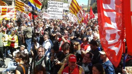 Manifestación del Primero de Mayo en Barcelona