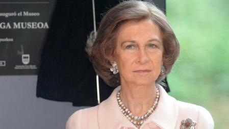 La Reina Sofía durante la inaguración del Museo Balenciaga en Getaria el 7 de junio de 2011