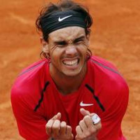Rafa Nadal celebra su victoria en Roland Garros