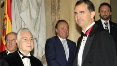 El príncipe de Asturias presidió el acto institucional conmemorativo del bicentenario del Tribunal Supremo, en el que interviene el presidente de este órgano.