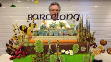 Christian Escribà fue el autor del pastel que se degustó la noche del lunes en Barcelona en la cena de empresarios con la comitiva de Adelson