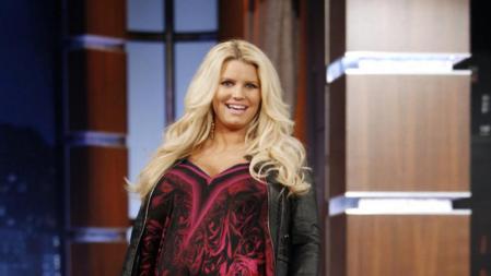 Jessica Simpson el 19 de marzo de 2012 en el programa 'Jimmy Kimmel Live'