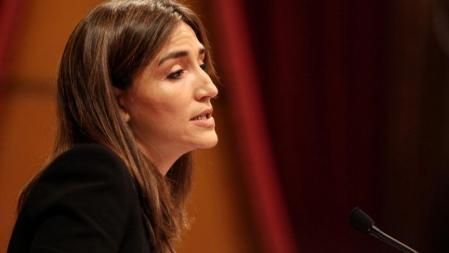 Rocío Martínez-Sampere, durante interviene en un debate en el Parlament de Catalunya