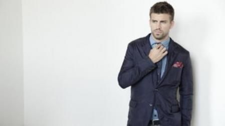 Piqué posando para Mango