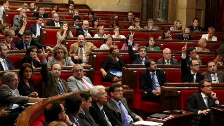 Votación por una agencia tributaria propia en Catalunya que recaude todos los impuestos, en la que CIU, ICV-EUiA y ERC han votado a favor, PSC se ha abstenido y PPC, C 's y SI en contra