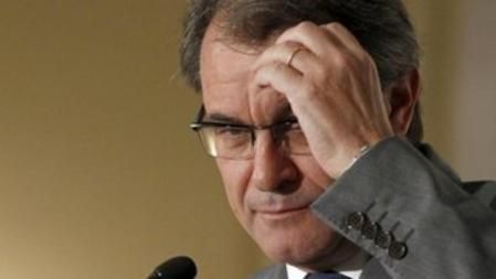 El presidente de la Generalitat, Artur Mas, durante su participación hoy en el desayuno informativo que organiza el Fórum Europa,