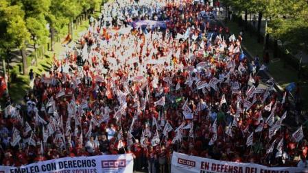 La marcha antirecortes en Madrid