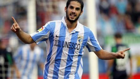 La estrella del Málaga, Isco