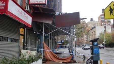 Andamios caídos en Nueva York