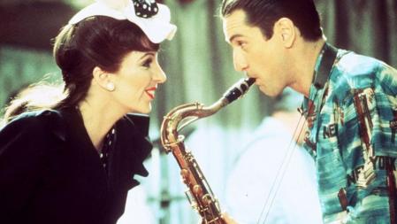 Plano de 'New York, New York' dirigida por Scorsese en 1977, protagonizada por Liza Minnelli y Robert de Niro. La película fue un fracaso en taquilla pero la canción principal de su banda sonora interpretada por Frank Sinatra hizo historia.