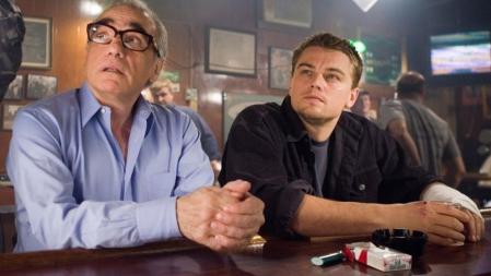 Martin Scorsese junto a Leonardo Dicaprio durante el rodaje de 'The Departed'. Oscar al mjero director para Scorsese en 2006.