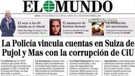 Imagen de la portada del diario 'El Mundo' del viernes 16 de noviembre