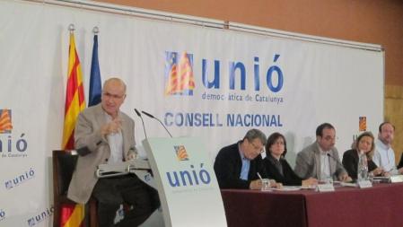 Duran, durante su intervención en un Consell Nacional.