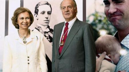 2006 Tenerife (Canarias).- Los Reyes en Tenerife durante su visita oficial a Canarias, delante de una de las imágenes que compone la muestra 'Imágenes Reales', organizada con motivo del centenario de la visita de Alfonso XIII al archipiélago