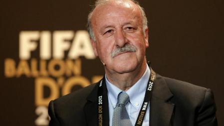 Vicente del Bosque, durante la rueda de prensa antes de la gala de la FIFA Balón de Oro