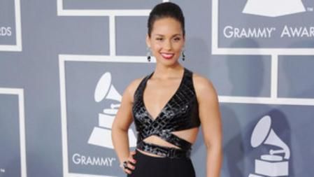 La cantante Alicia Keys llega a la gala de los Grammy