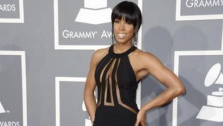 La cantante americana Kelly Rowland llega a la Gala de los Grammy en Los Ángeles