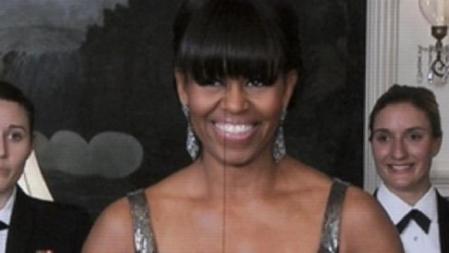 Michelle Obama en su aparición en los Oscar