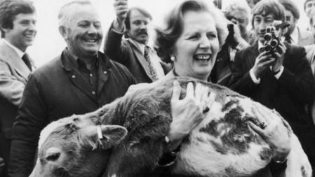 Margaret Thatcher, durante la campaña electoral de 1979.