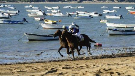 Carrera de caballos en la Playa de las Piletas