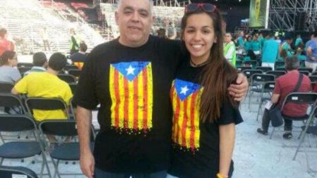 Dos espectadores en el Concert per la Llibertat