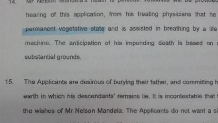 Parte del documento en el que se habla del 