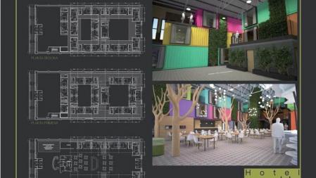 Imágen virtual del 'Mite Market', proyecto hotel-restaurante presentado por Bové i Gili Exhibitions, SL.