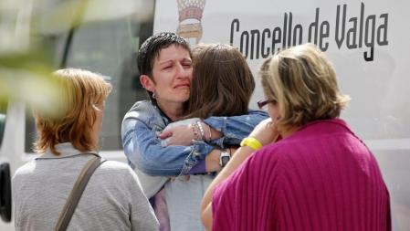 Familiares de las víctimas del accidente de tren de Santiago de Compostela